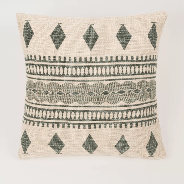 Cojín cuadrante algodón Fauno 45x45 - funda + relleno