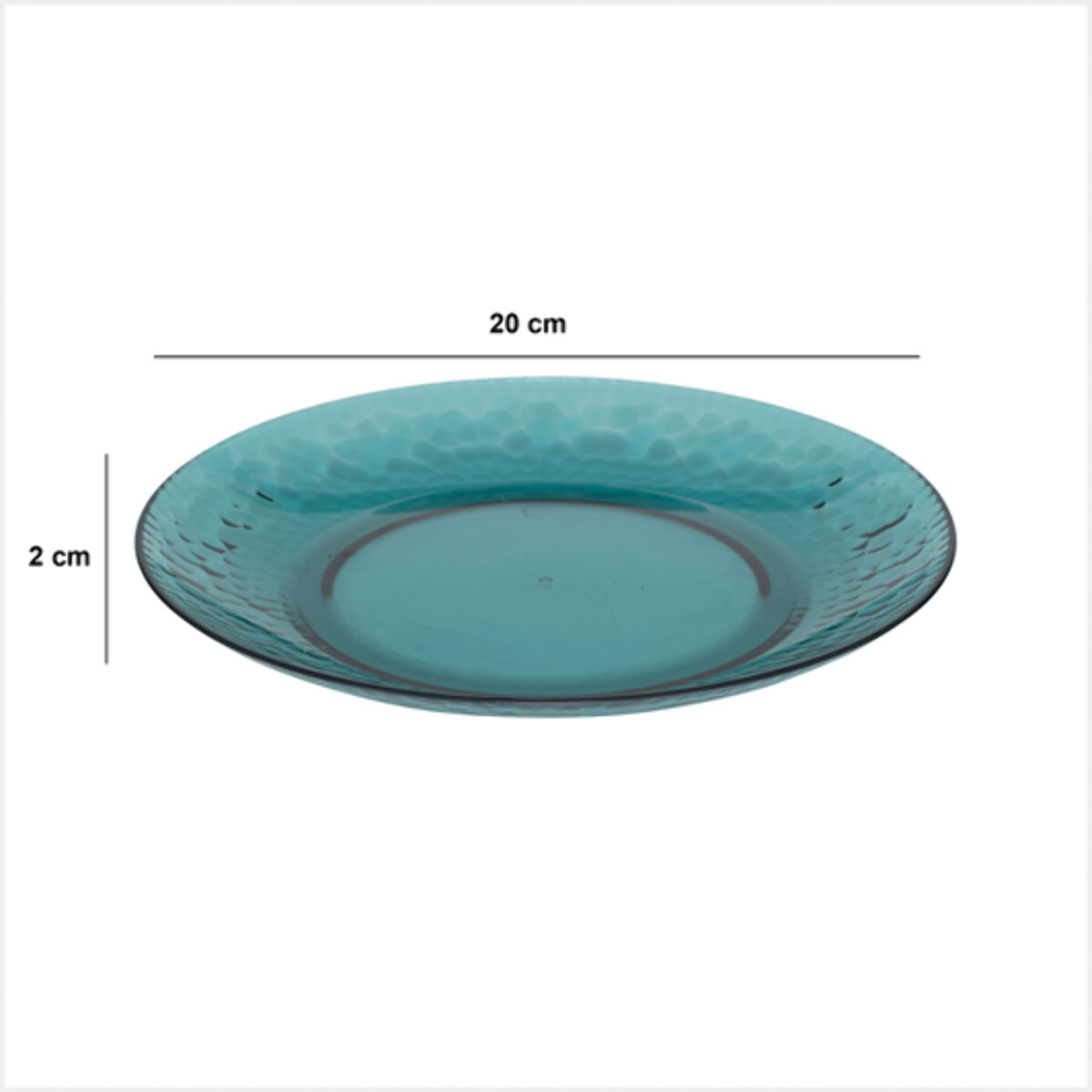 Assiette "Estiva" bleu D20cm