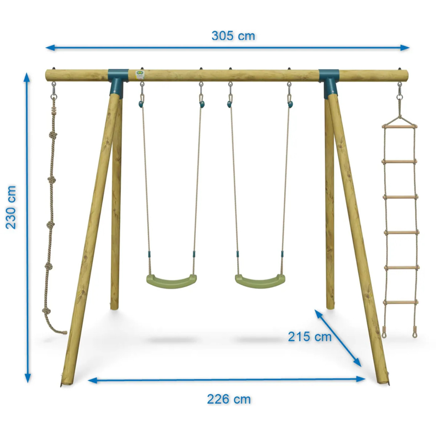 Portique bois 2,30 m Topwood ALTI 2 - 4 enfants