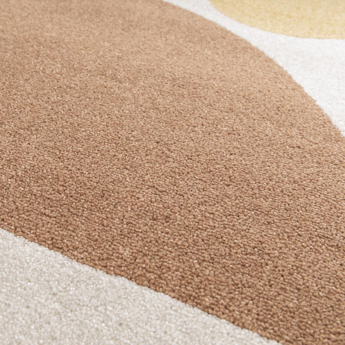 Tapis salon et chambre tissé motif géométrique MOSE