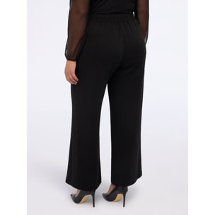 Fiorella Rubino - Pantalones Wide Leg con puntos de luz - Negro