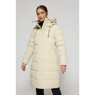 Abrigo Polar beige con capucha fija y detalles Polo Club