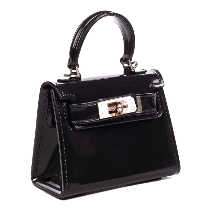 Villadeati bolso de mano mini Tote de pvc.