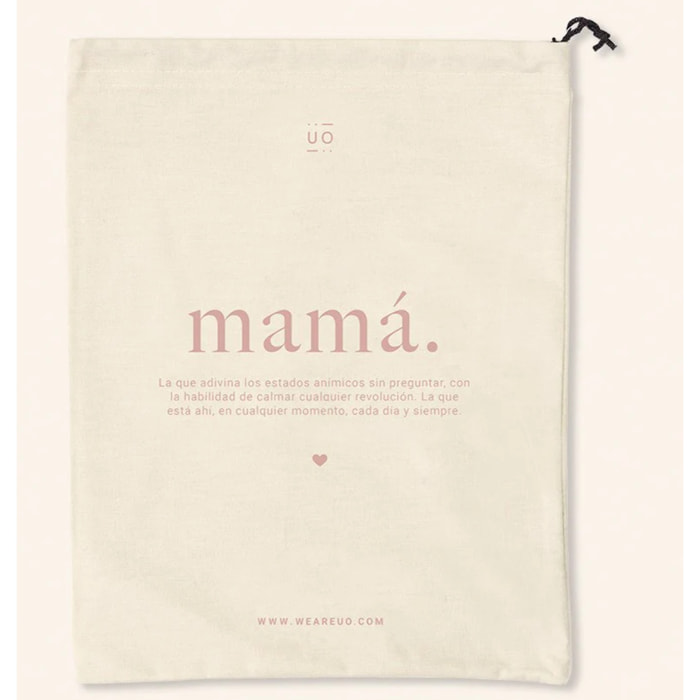 Bolsa tela regalo "Mamá. Definición" Rosa