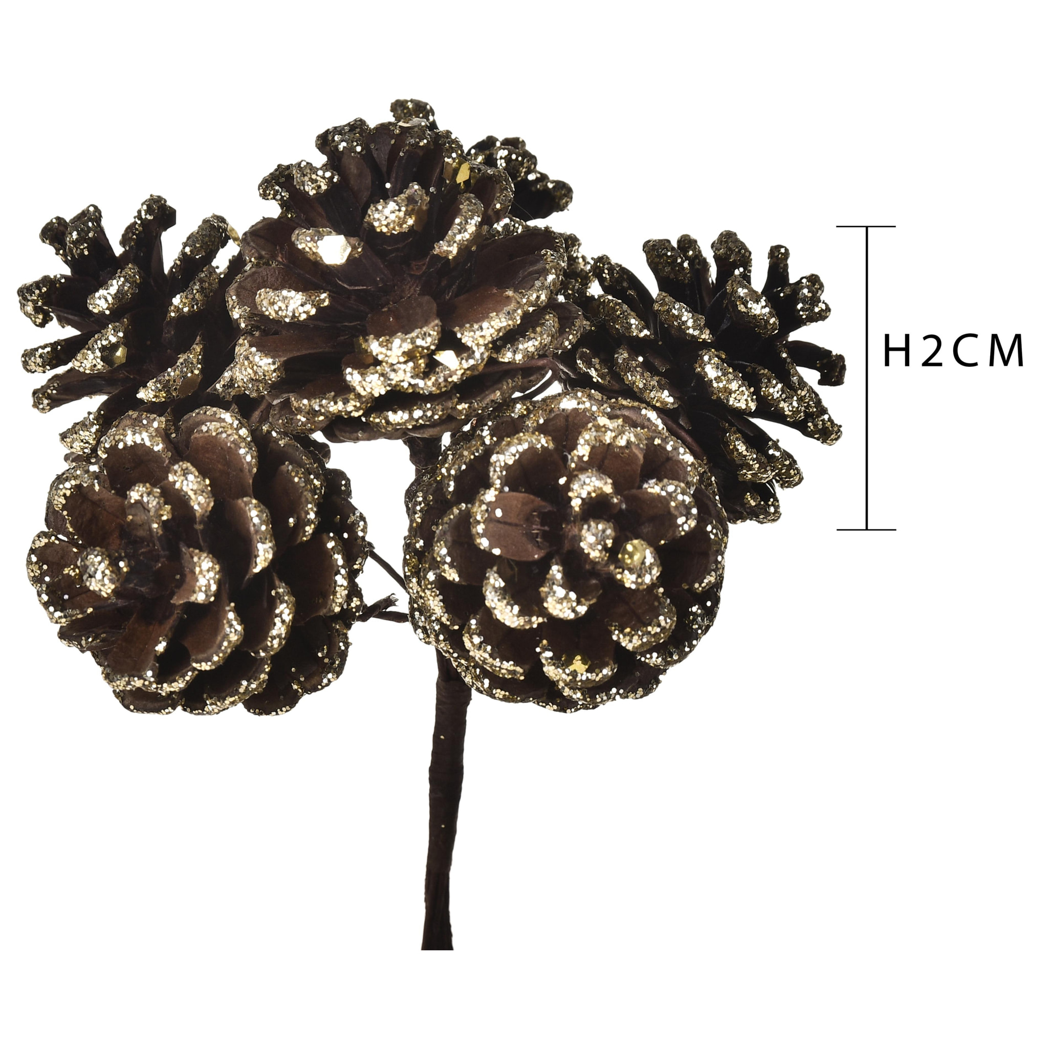 Pick natale - Pezzi 24 - 3,5xH2x3,5cm - Bianchi Dino SpA