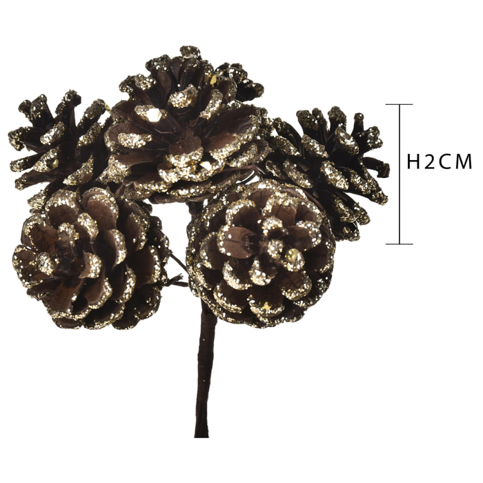 Pick natale - Pezzi 24 - 3,5xH2x3,5cm - Bianchi Dino SpA