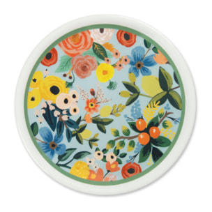 Set de 6 Assiettes à Pizza Excelsa – Fiori Frida, Porcelaine Multicolore
