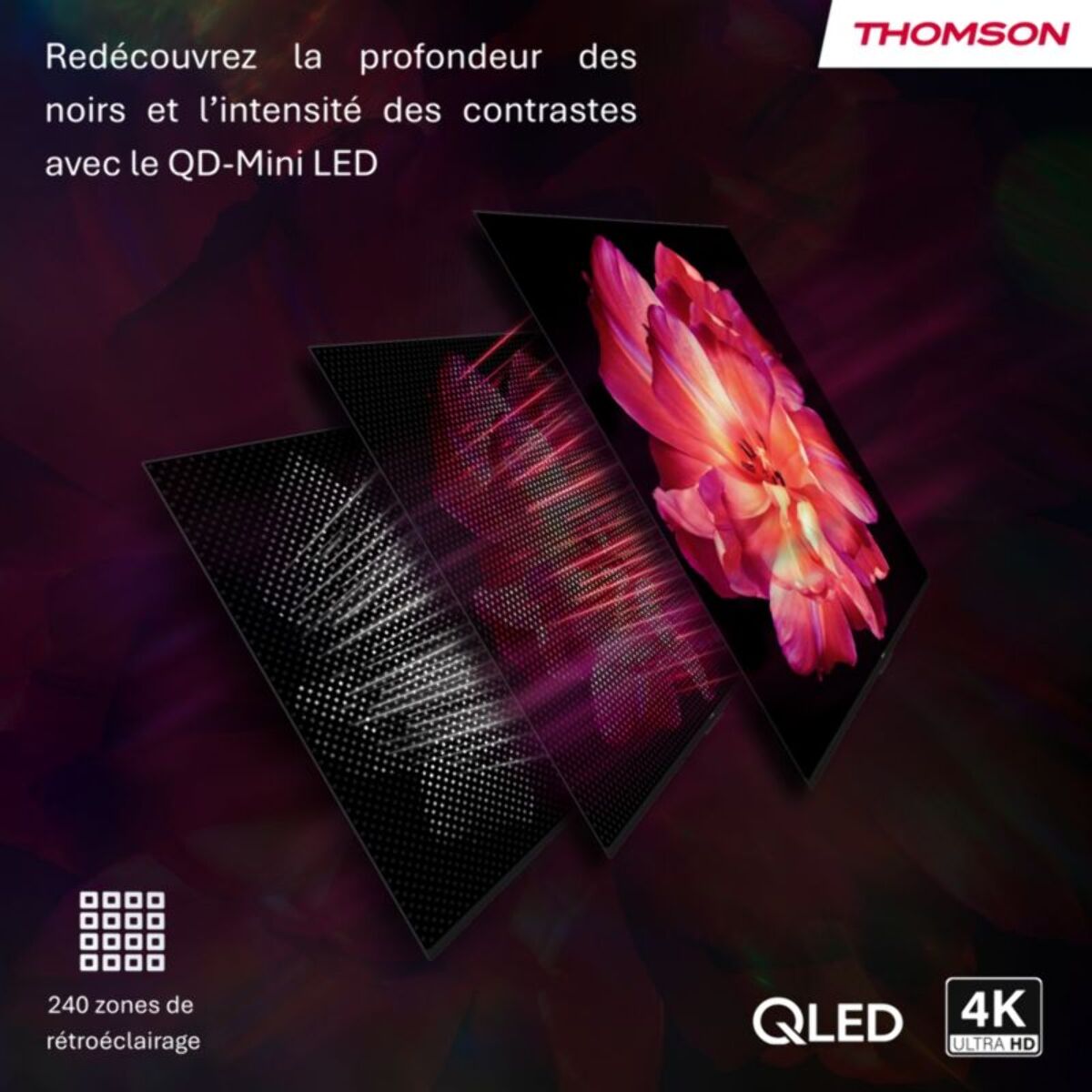 TV Mini Led THOMSON 55MG7C15 - 55 pouces ( 139 cm )