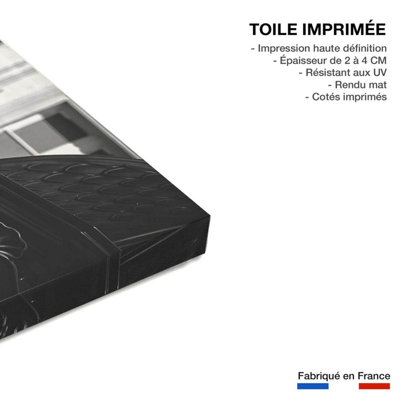 Tableau paris m comme metro  Toile imprimée