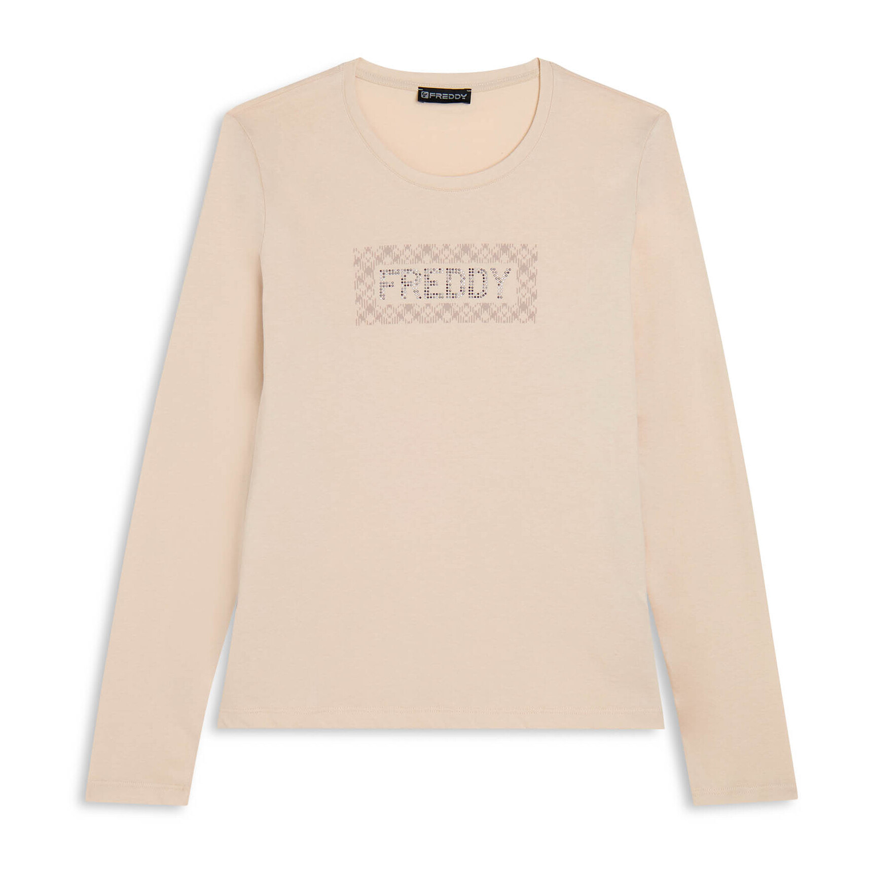 T-shirt comfort manica lunga con retro stampato