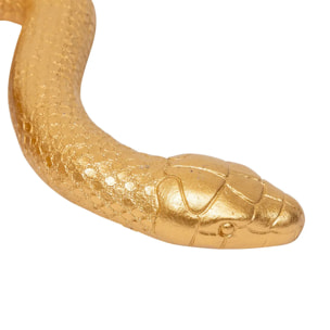 Statuette serpent "Wild" doré L35cm