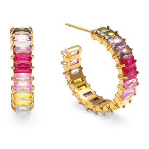 Boucles d'Oreille Sia Berries Acier Plaqué Or