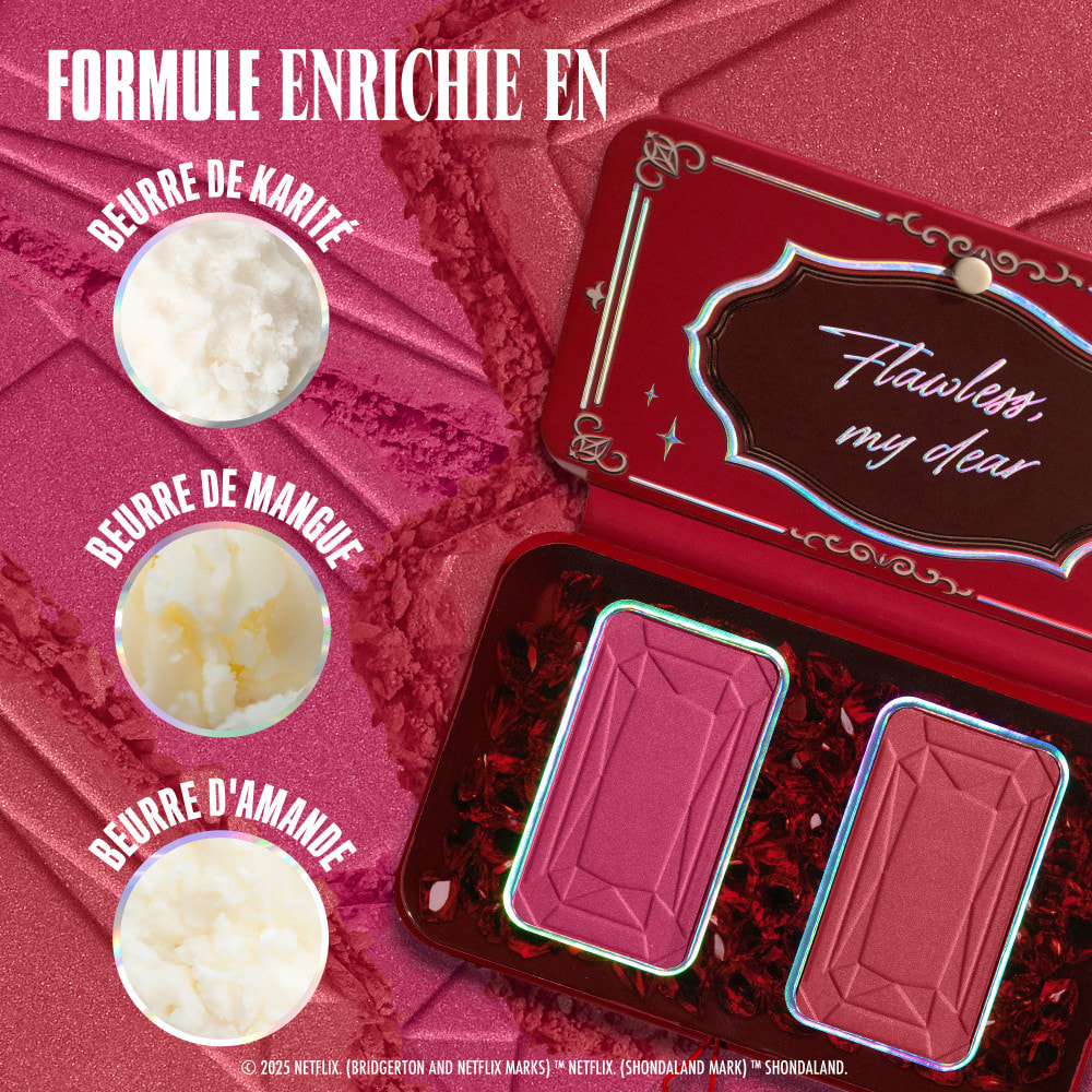 NYX Professional Makeup Collection Limitée Bridgerton Palette Duo Blush THE QUEEN