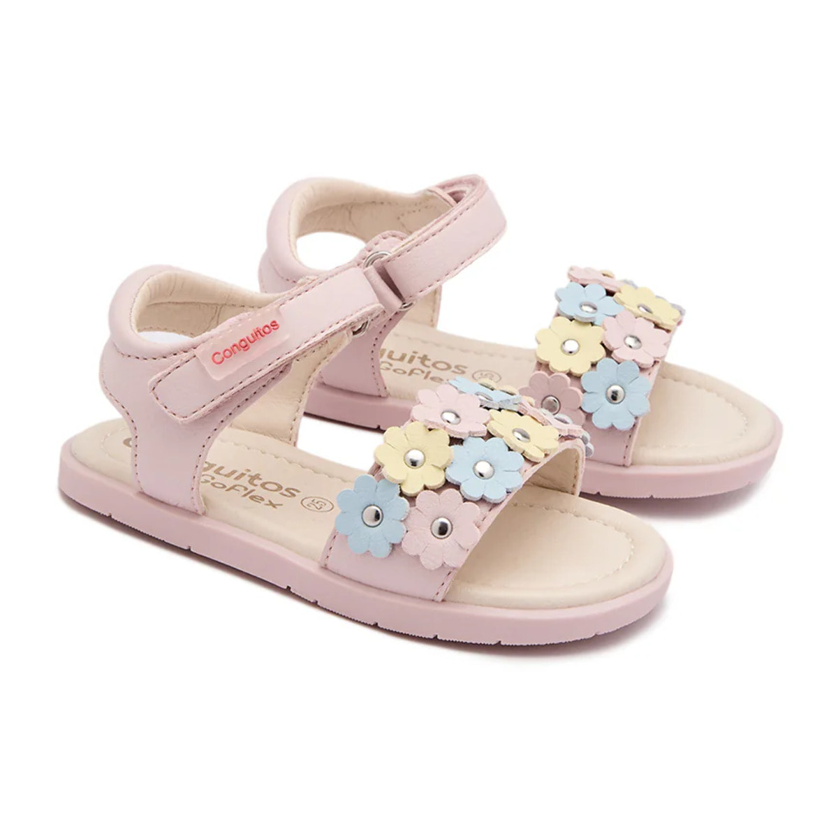 Sandalias Abiertas de Niña Respetuosas Goflex en Rosa