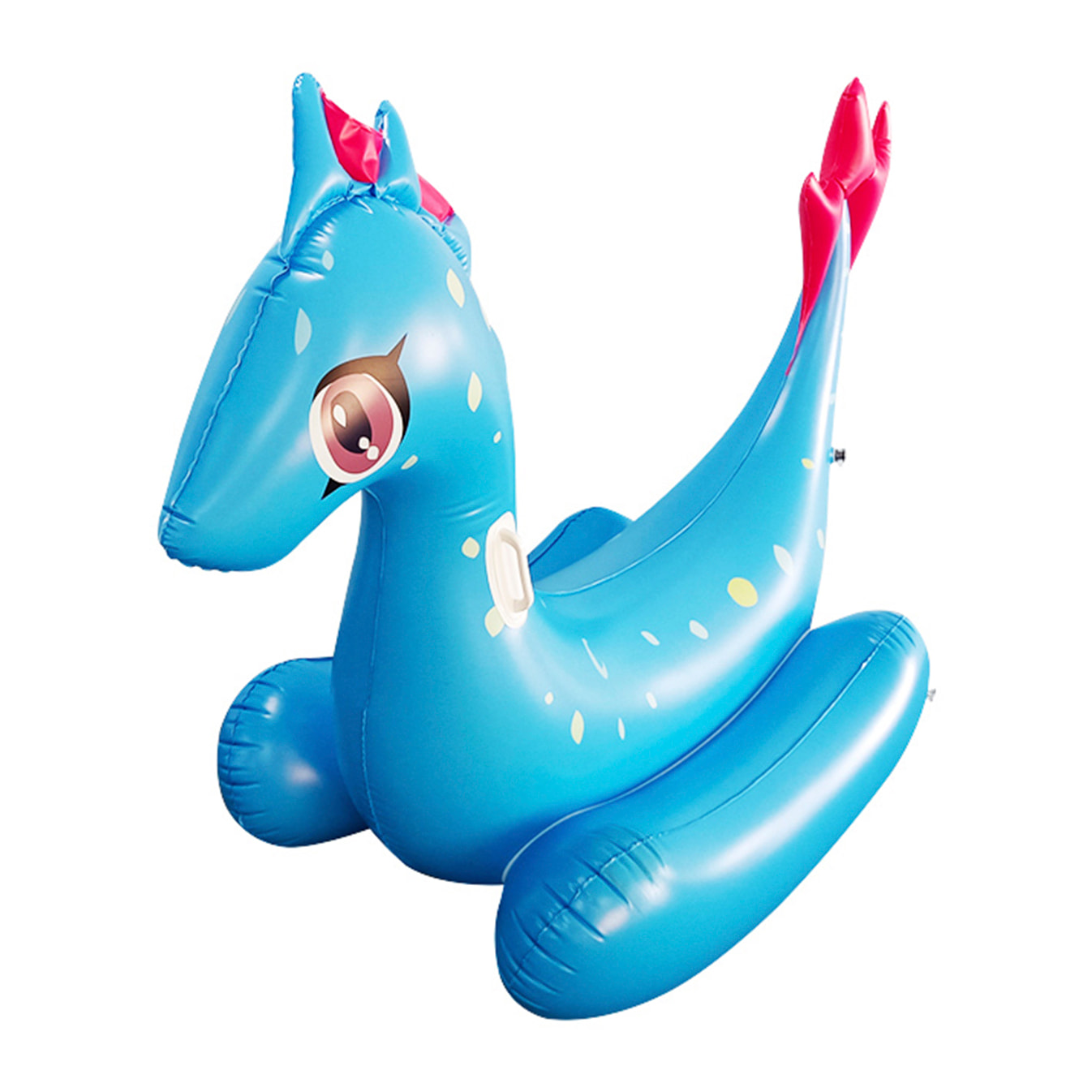 DAM Flotador gigante con forma de dinosaurio. 165x125cm. 165x85x125 Cm. Color: Azul