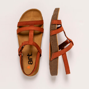 Sandalias 0946 NOBUCK DARK ORANGE/ I BREATHE color Dark orange