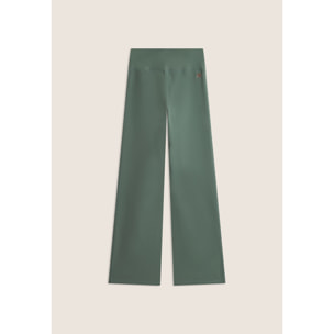 Leggings in tessuto quick dry vita alta con fondo a zampa