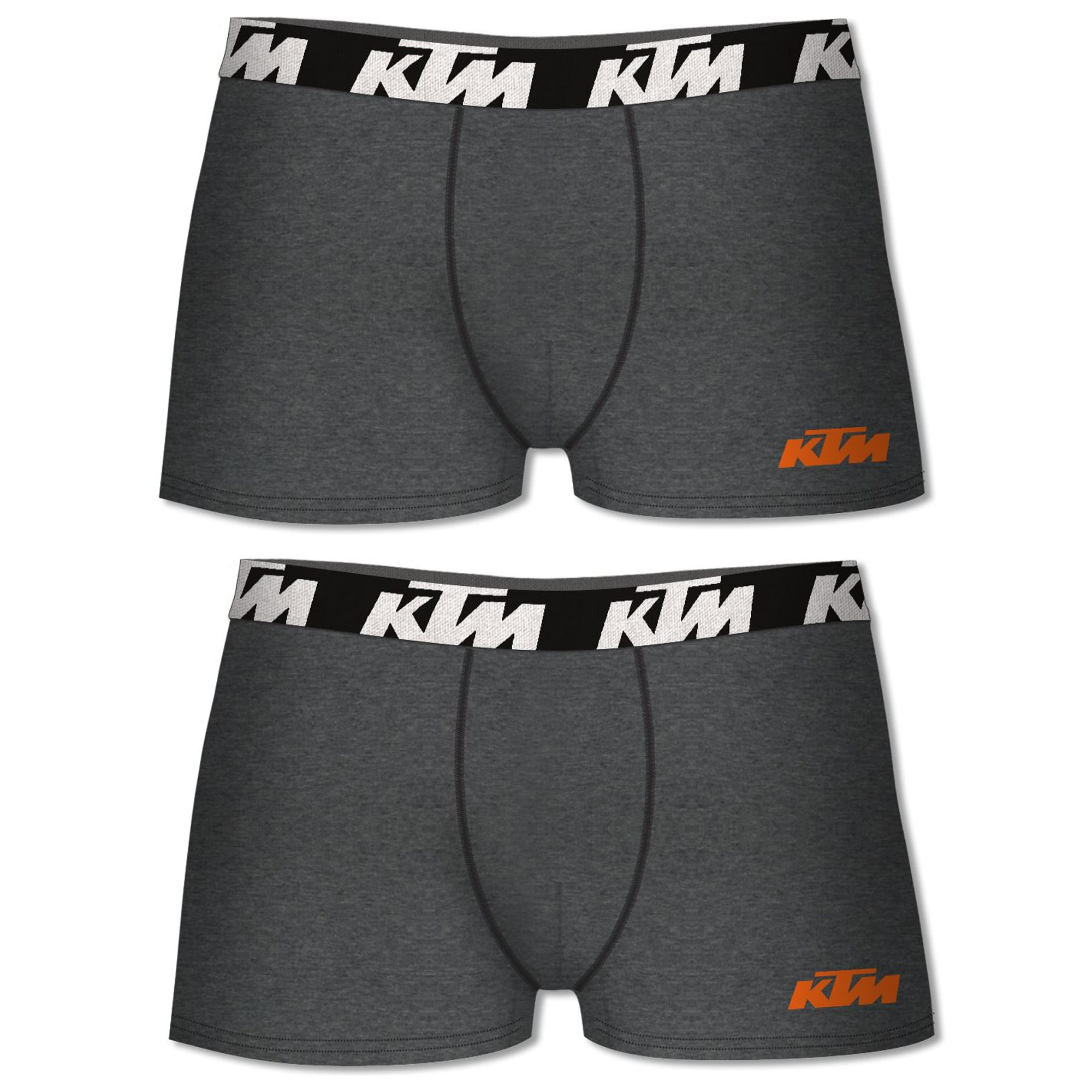 Set de 4 calzoncillos bóxer ktm  gris osucuro