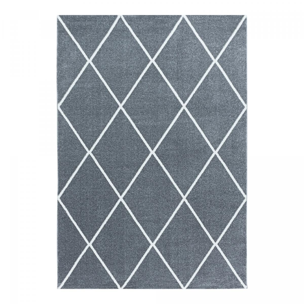 Tapis salon et chambre tissé motif scandinave SEMO