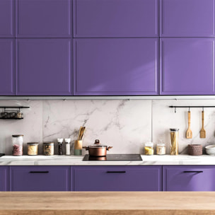 Rouleau adhésif décoratif Vinyle au Mètre - Lavande - Sticker Lavable Imperméable Mur Cuisine Meubles