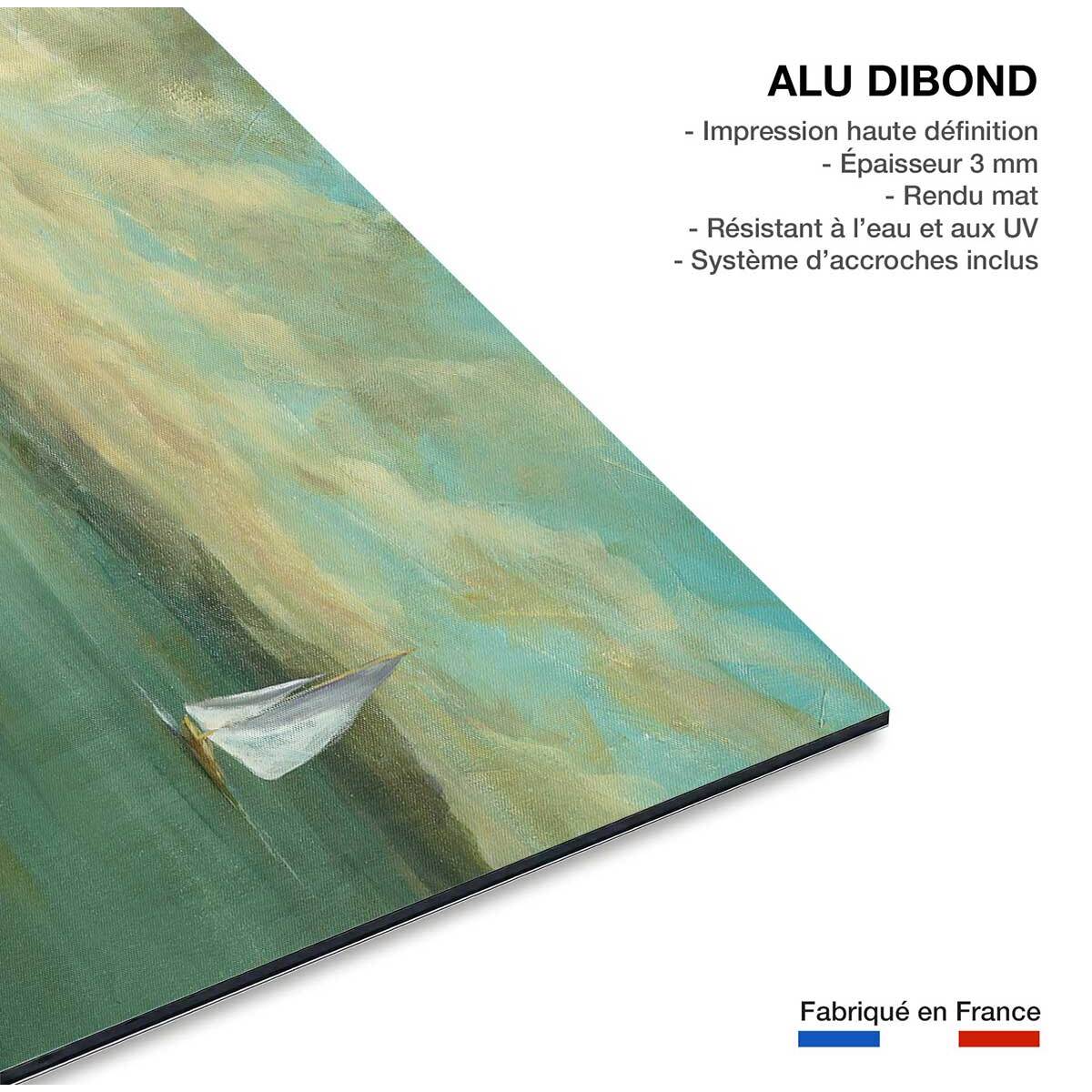 Tableau paysage lueur côtière  Tableau alu Dibond