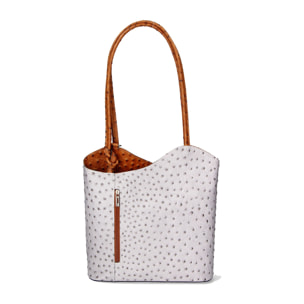 Zaino da donna in vera pelle - Modello Charlotte - 28.0 x 25.0 x 9.0 cm
