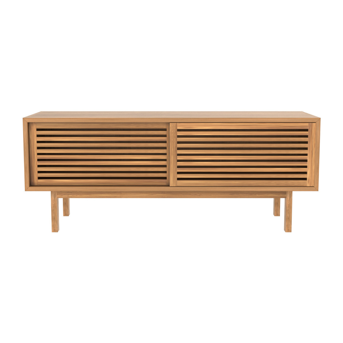 Meuble TV en bois de teck 120 cm - Bormes