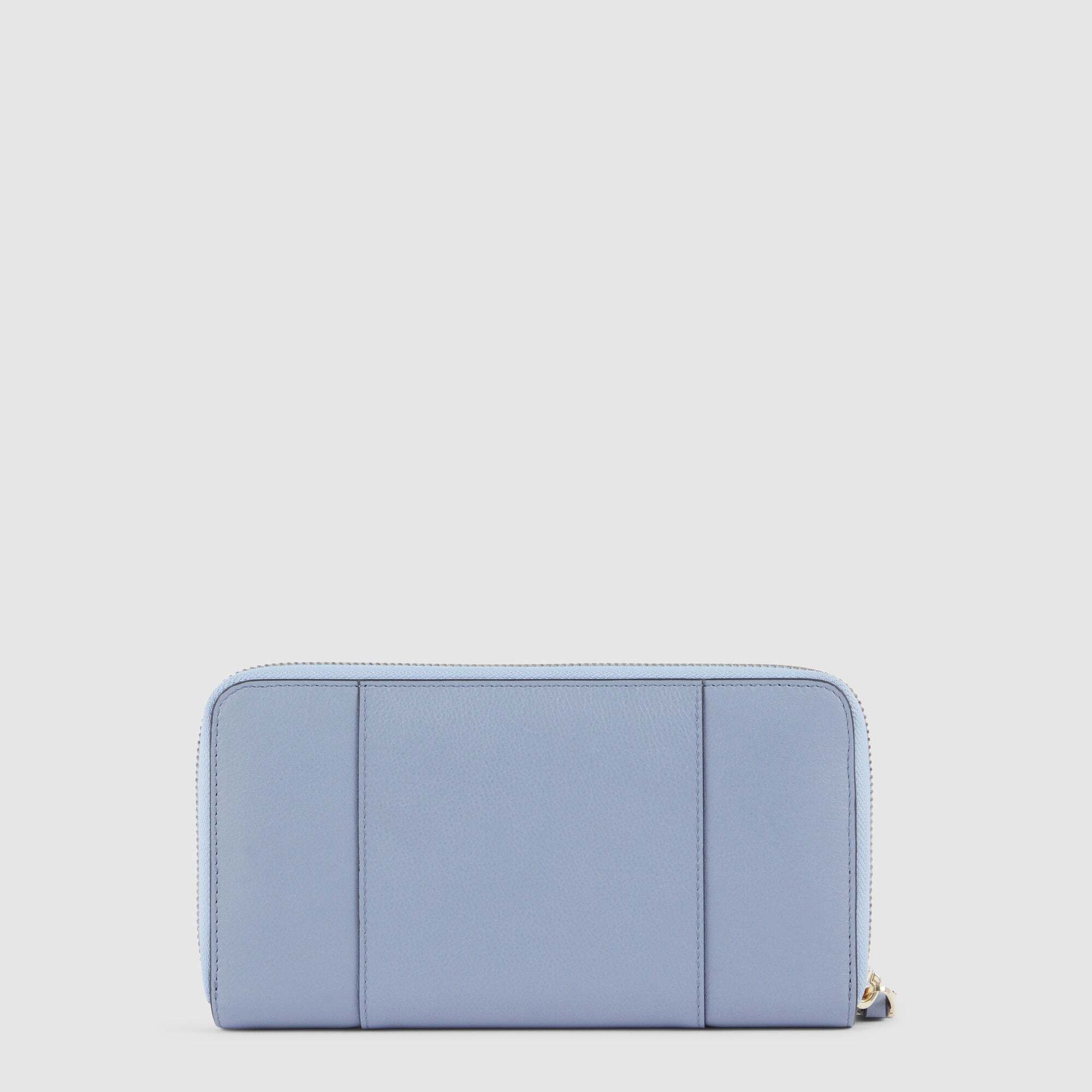 Piquadro Portafogli donna grande zip-around