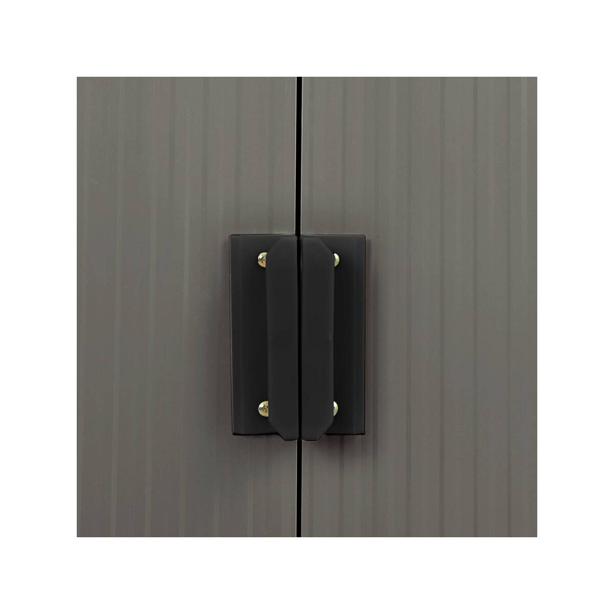 Abri de jardin métal "Dallas" - 5,4 m2 (4,83 m2 au sol) - Taupe