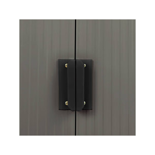 Abri de jardin métal "Dallas" - 5,4 m2 (4,83 m2 au sol) - Taupe
