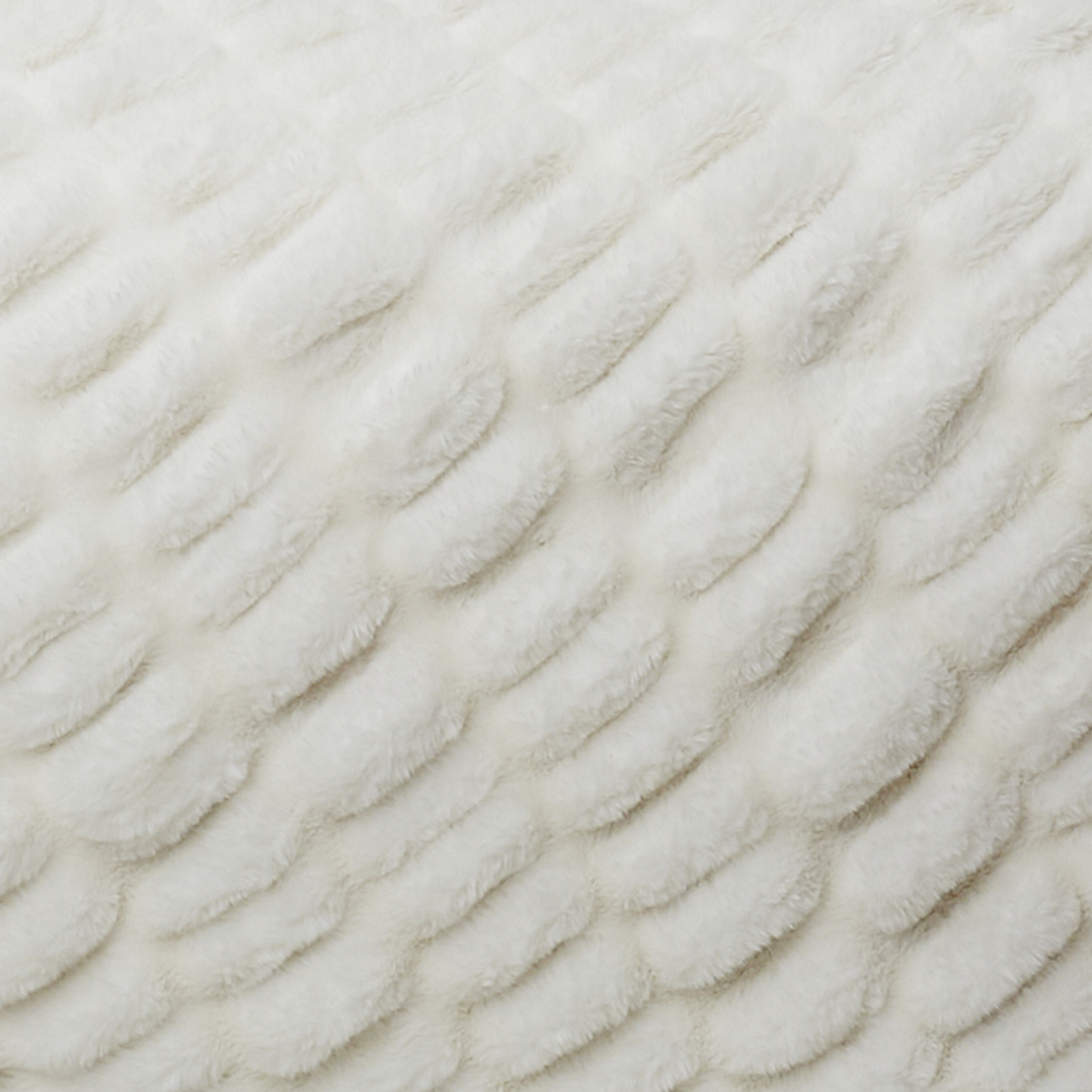 Plaid - HOME DECO FACTORY - Luxury - Imitation Fourrure - Blanc