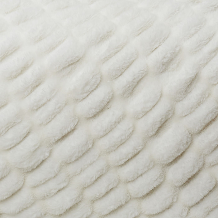 Plaid - HOME DECO FACTORY - Luxury - Imitation Fourrure - Blanc