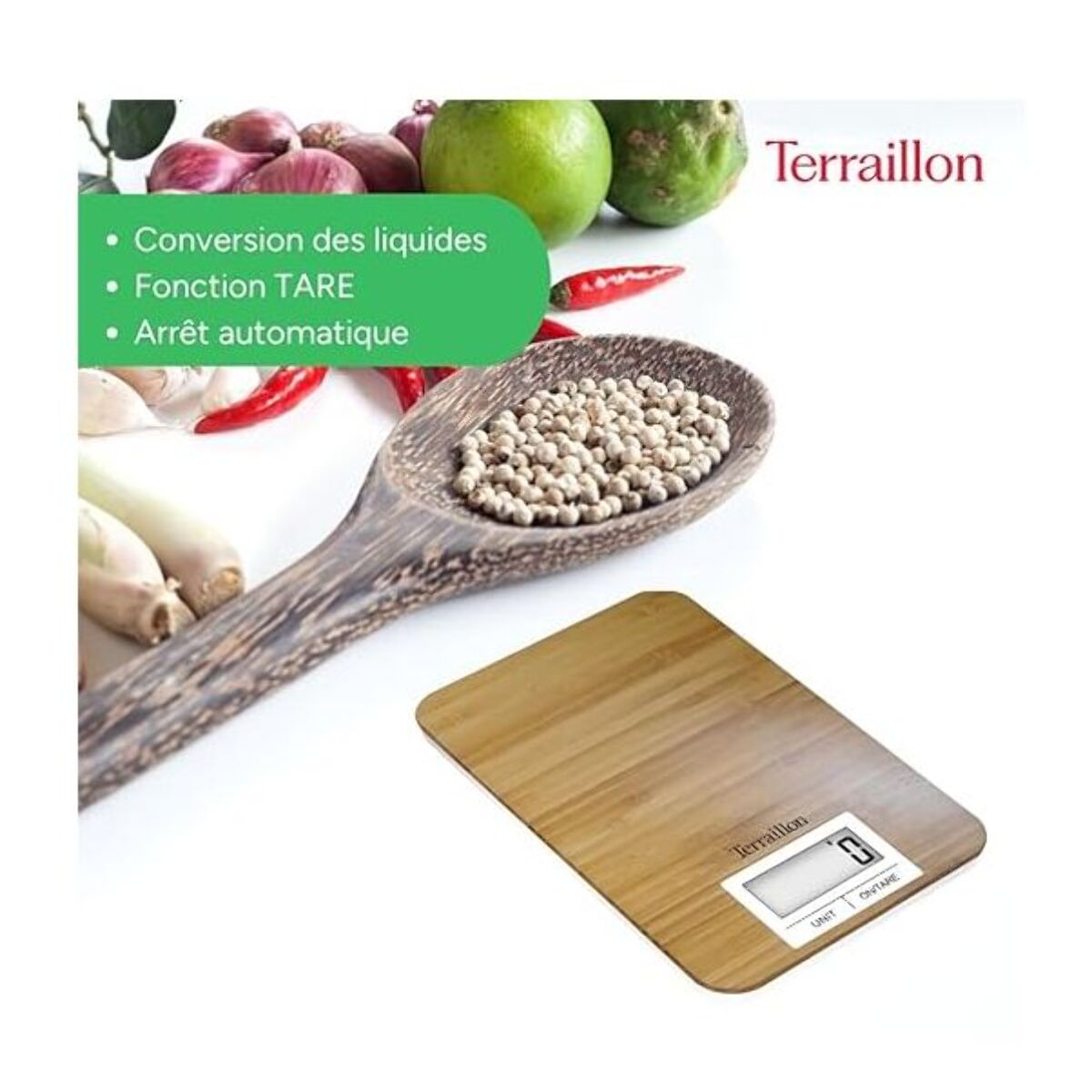 Balance de cuisine TERRAILLON BAMBOO