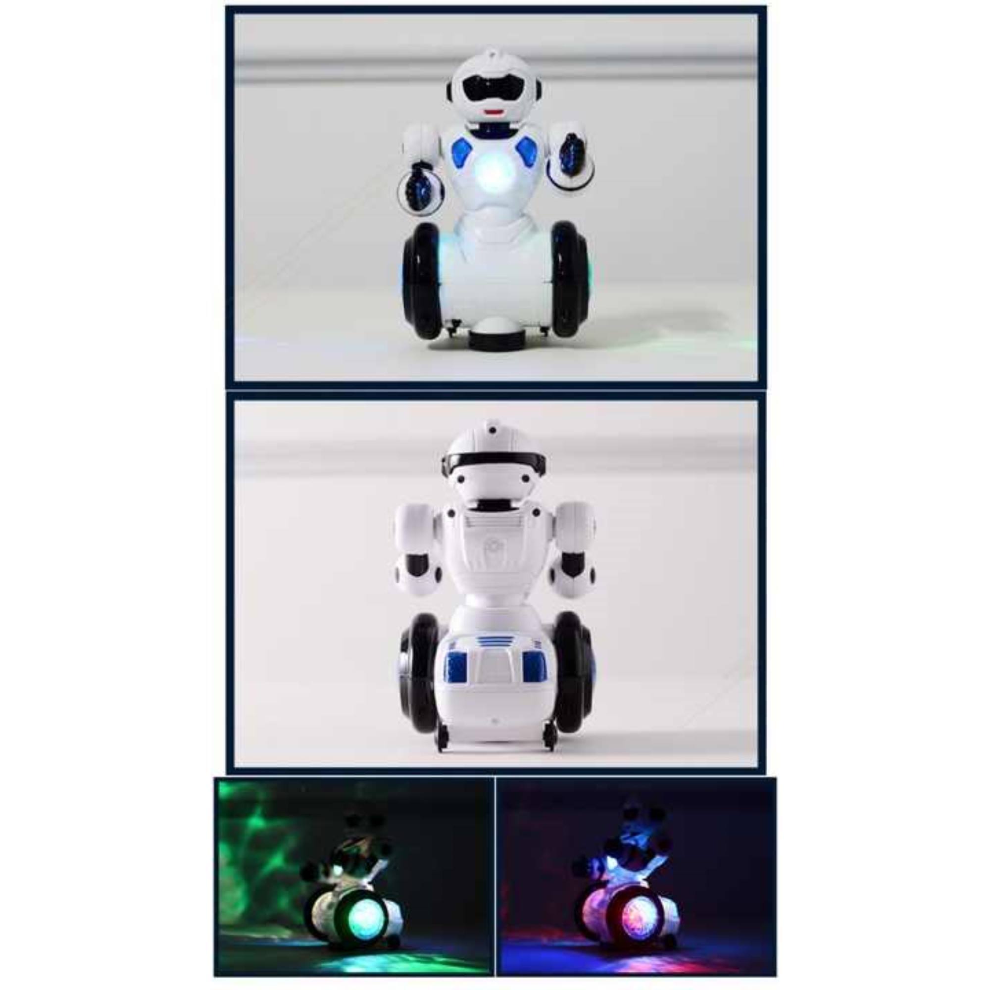 Well home robot de juguete h.22cm color blanco con sonido y luces