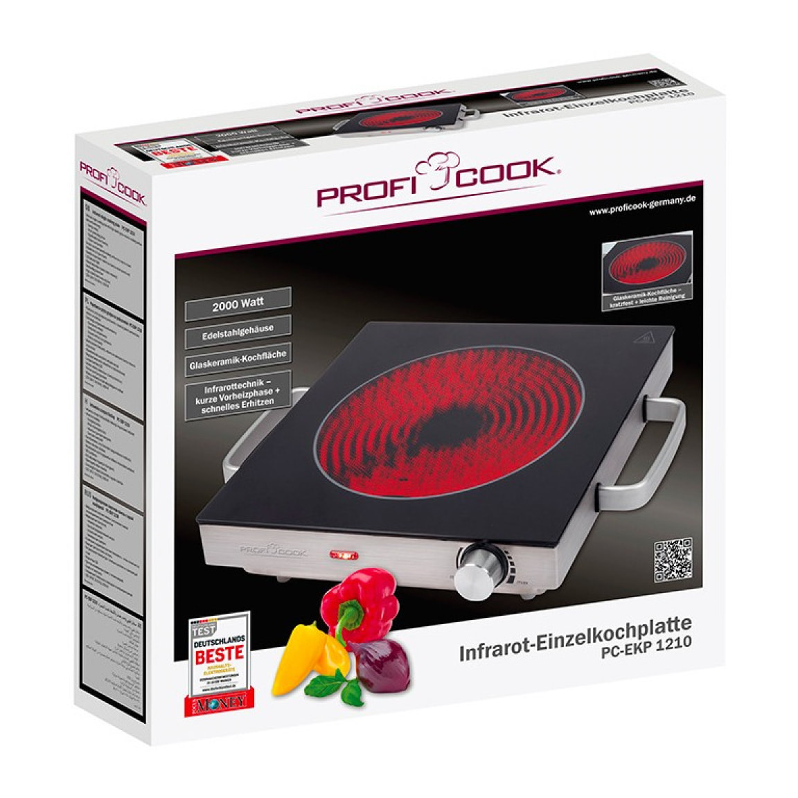 Plaque de cuisson individuelle à infra Proficook PC-EKP 1210