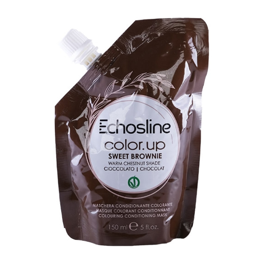 ECHOSLINE Color Up Vegan Maschera Condizionante Colorante Cioccolato 150ml