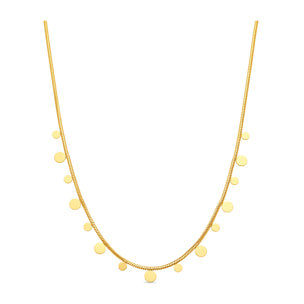Collar Bahid acabado oro amarillo 18k