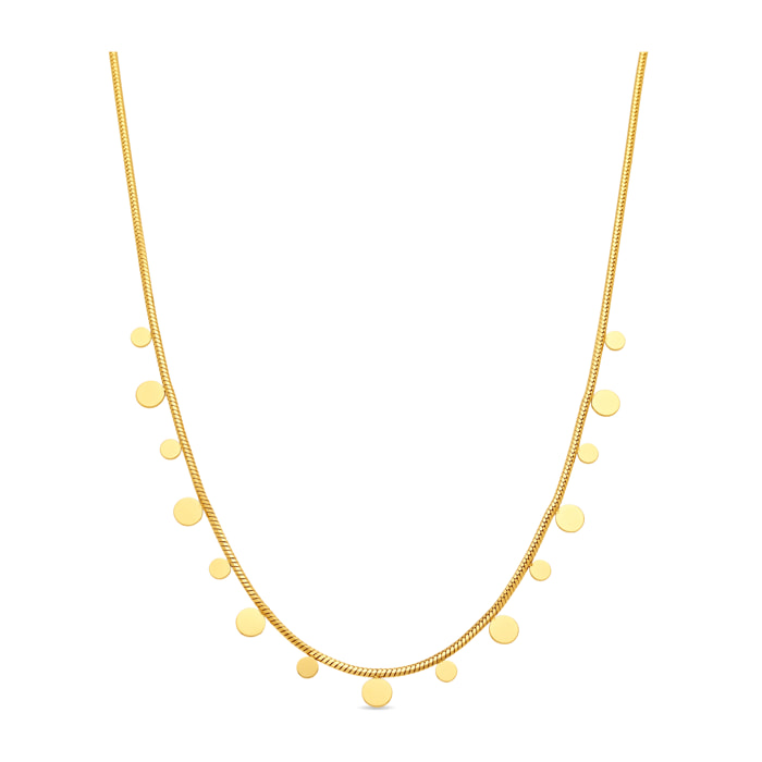 Collar Bahid acabado oro amarillo 18k
