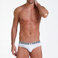 Slip Brian Hero (x3) - coton - logo - noir et blanc
