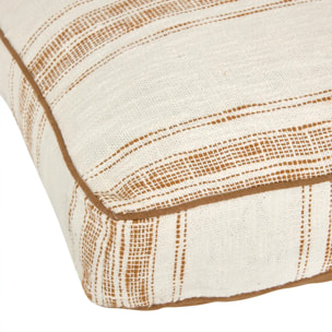 Coussin de sol Sienna 48x48x12cm beige lin