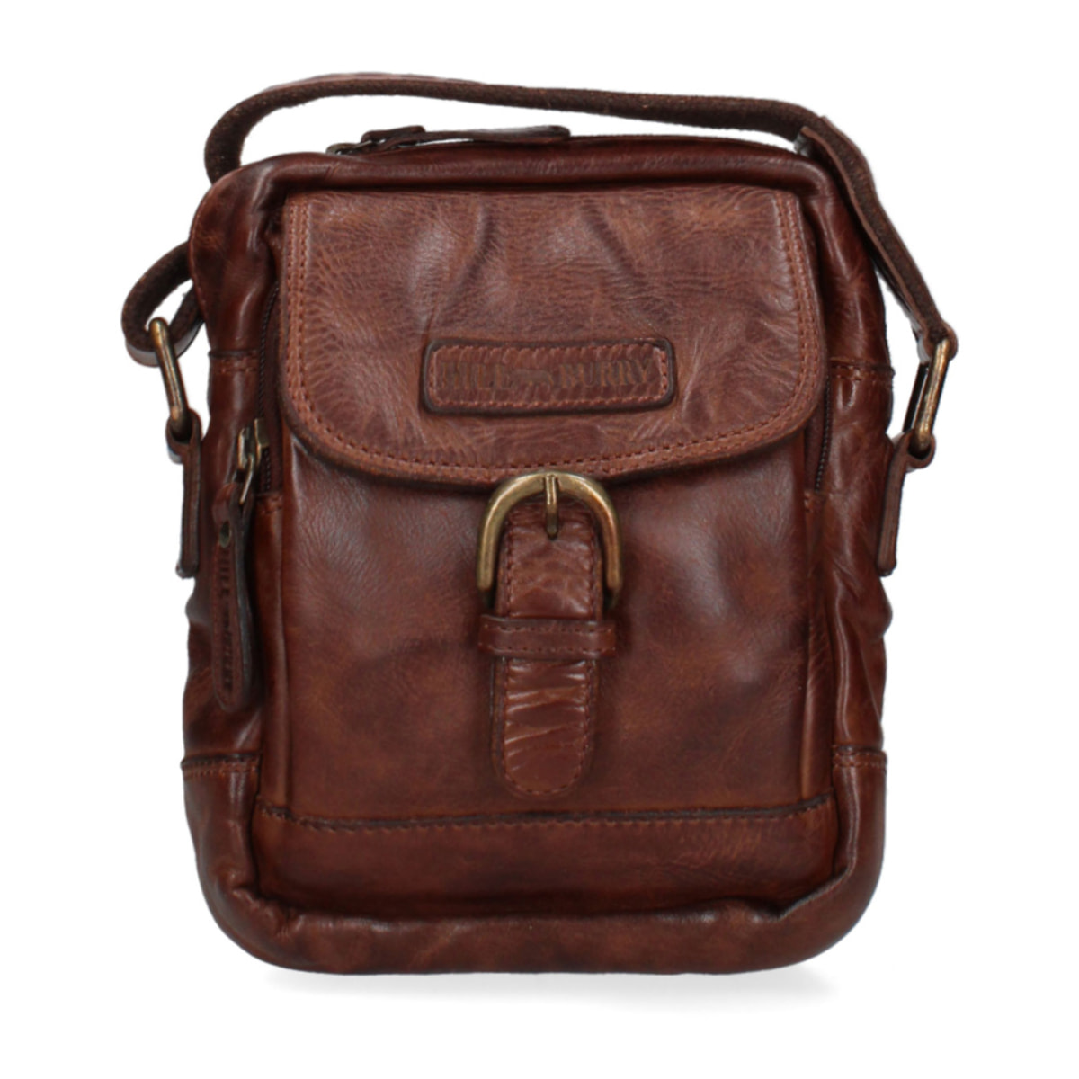 Borsa a tracolla  da uomo In Vera pelle Made in Italy 17x22x7 cm