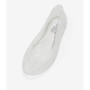 Bailarinas engomadas transparentes