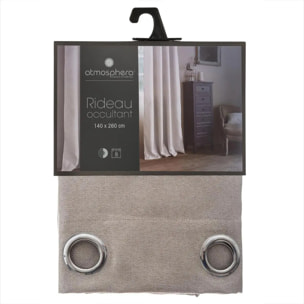 Rideau occultant "Elena" beige 140x260cm