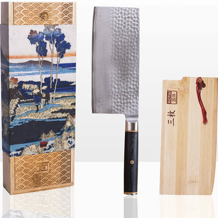 Cuchillo de Carnicero | Hoja de 190 mm | Acero Inoxidable Japonés San-Mai