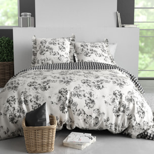 Parure Housse De Couette 3pcs 100% Coton 57 Fils ORNELLA