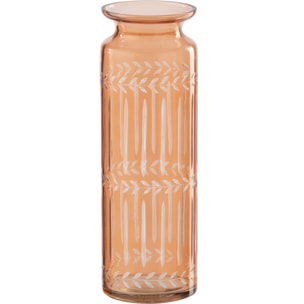 J-Line Vase - verre - orange - small