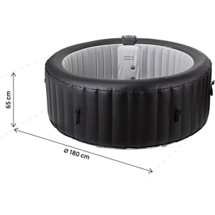 Spa gonflable en PVC  "Sardaigna" - 4 places - Noir