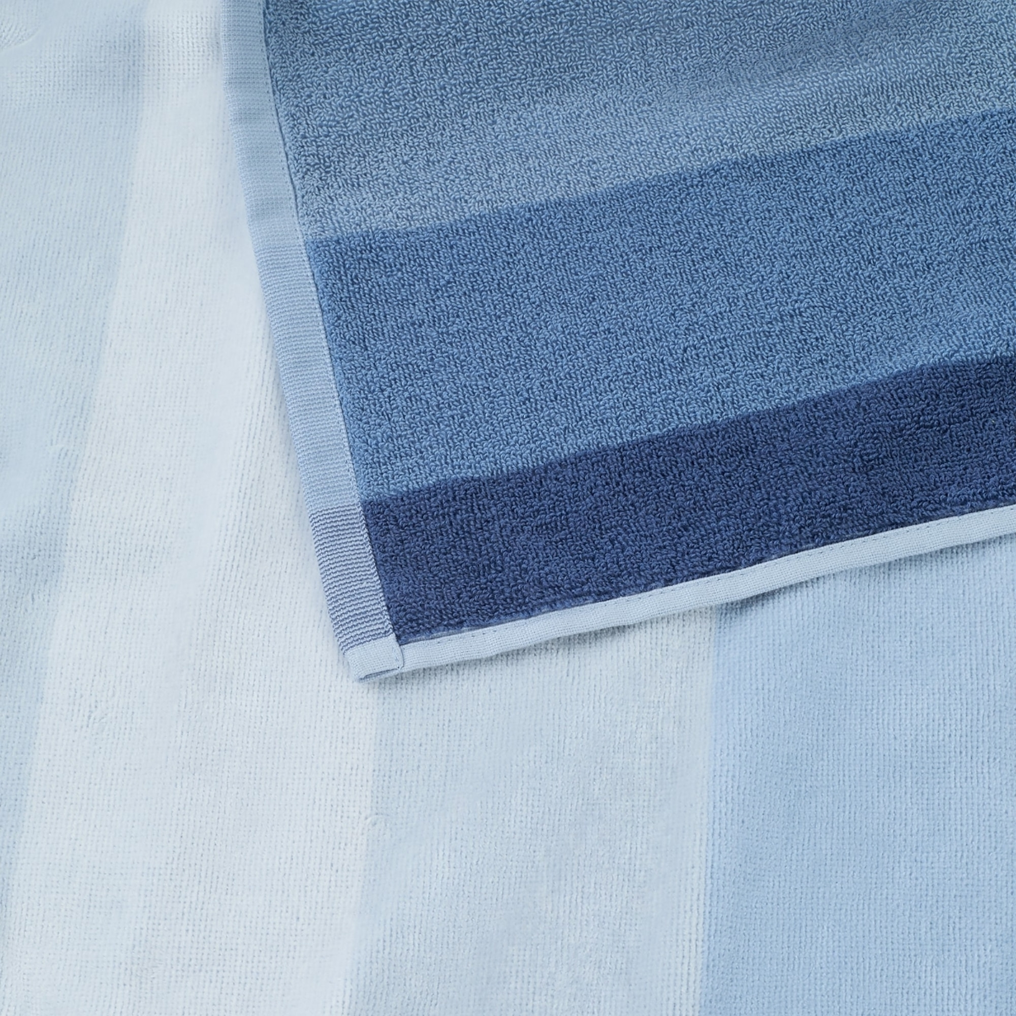 Toalla de playa rizo rayas Babala color azul