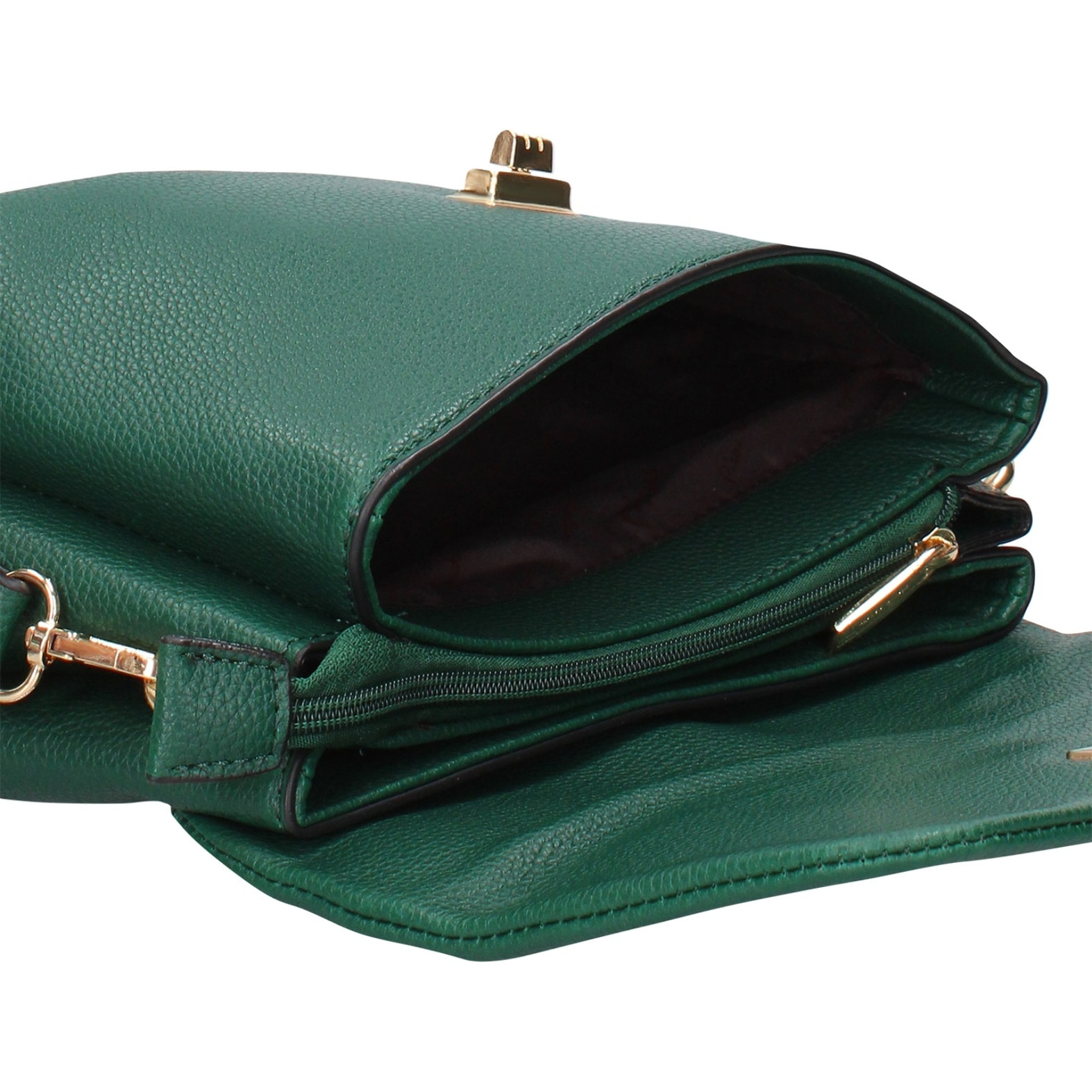 Borsa a spalla da donna - Modello Lisandra Pro - Pelle vegana PU - 25.0 x 17.0 x 10.0 cm