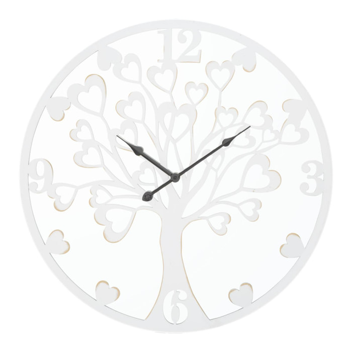 OROLOGIO DA PARETE HEART/TREE CHARME1921 BIANCO